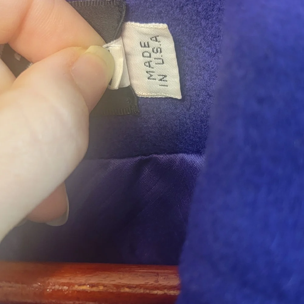 Vintage Dani Colby Wool Purple Mobwife Peacoat Classy Style Plus Size Coat - Picture 3 of 13